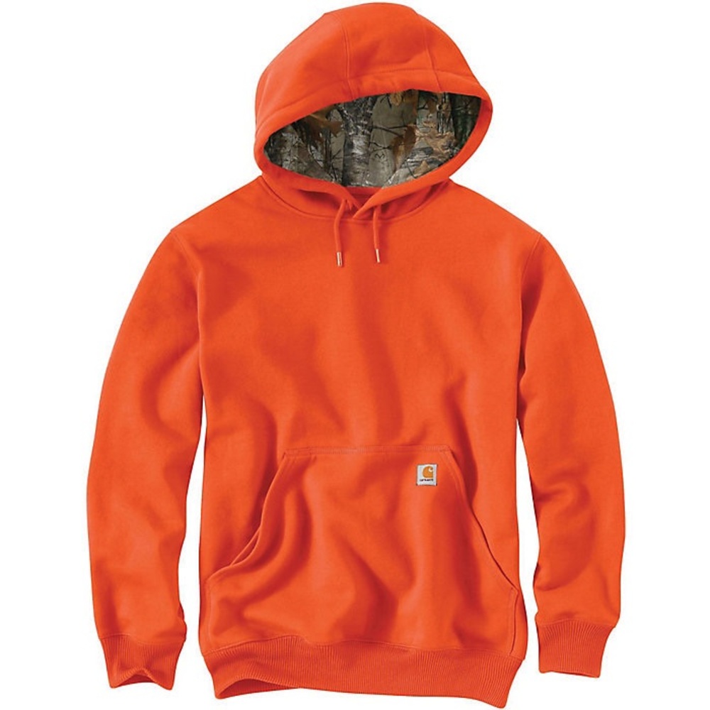 Carhartt Men's Midweight Haughton Camo Hood Lined Sweatshirt Large